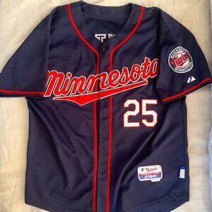 Byron Buxton Navy Minnesota Twins #25 Jersey Size L